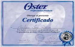 Certificado Oster
